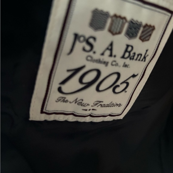 Joseph A Banks blue gray tweed wool blazer 2 button - Picture 4 of 5